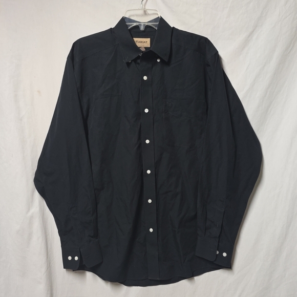 Ariat Men's Black Casual Button Down Shirt M - Picture 1 of 5